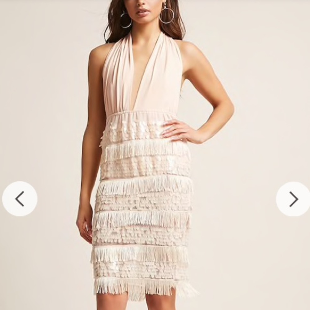Forever 21 sequin-fringe dress